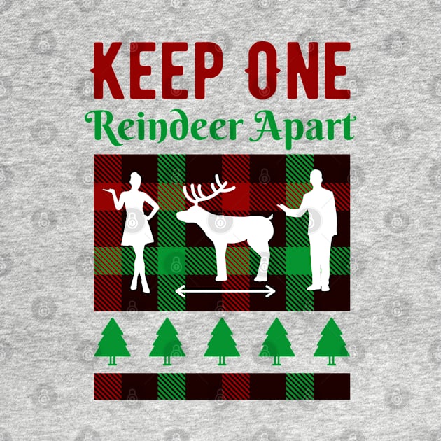 Keep One Reindeer Apart Xmas Gift by davidisnoartist